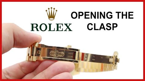 rolex clasp how to open|open rolex watch clasp.